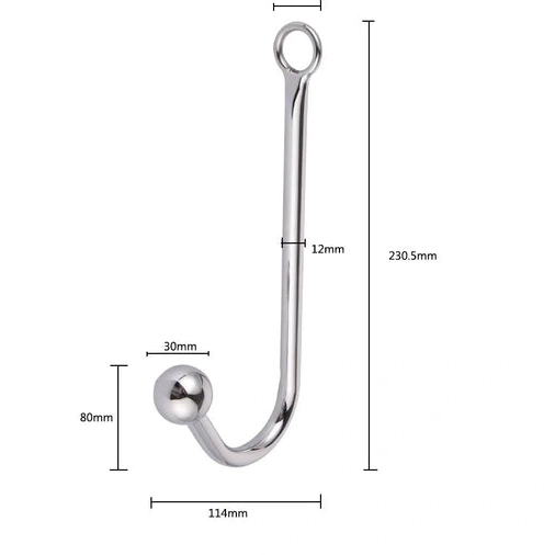 Anal Hooks 5334 Elegant Beaded and Hook Collar Cuffs with Anal 0818